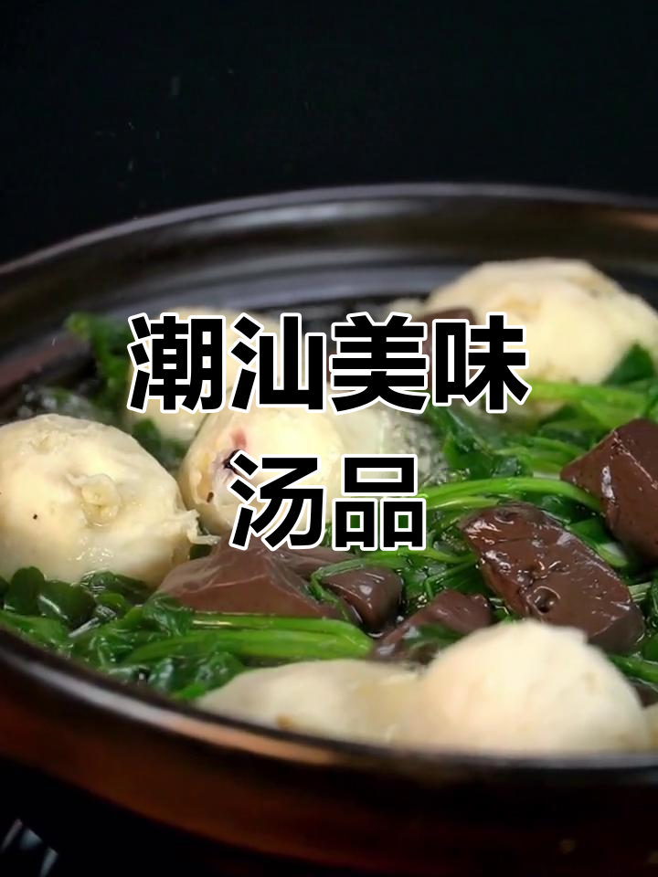 潮汕经典汤品,墨鱼丸与西洋菜完美搭配,香气扑鼻!