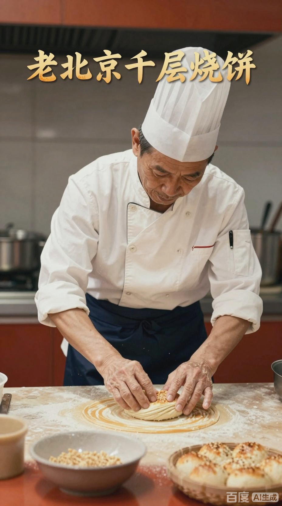 老北京千层小烧饼,传统美味
