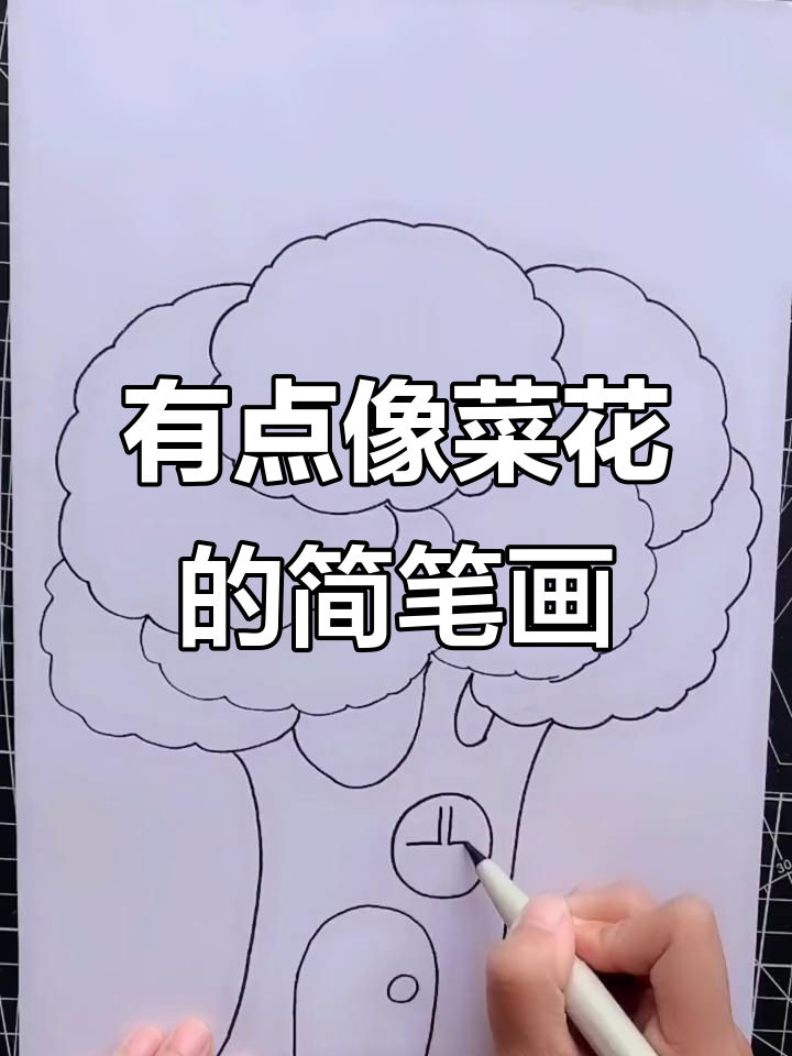 画完感觉像菜花,简笔画也能这么有趣!