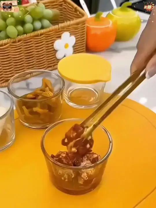 玻璃密封罐保鲜盒透明带盖榨菜咸菜收纳盒冰箱冷藏保鲜罐泡菜罐子430玻璃罐密封带盖密封罐厨房