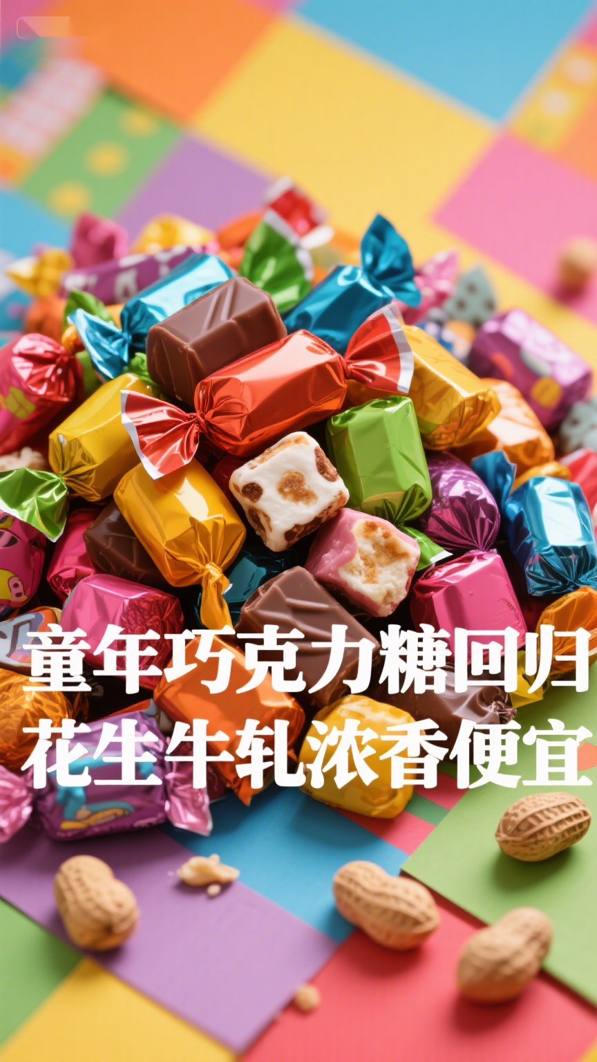 童年巧克力糖回归,花生牛轧浓香便宜