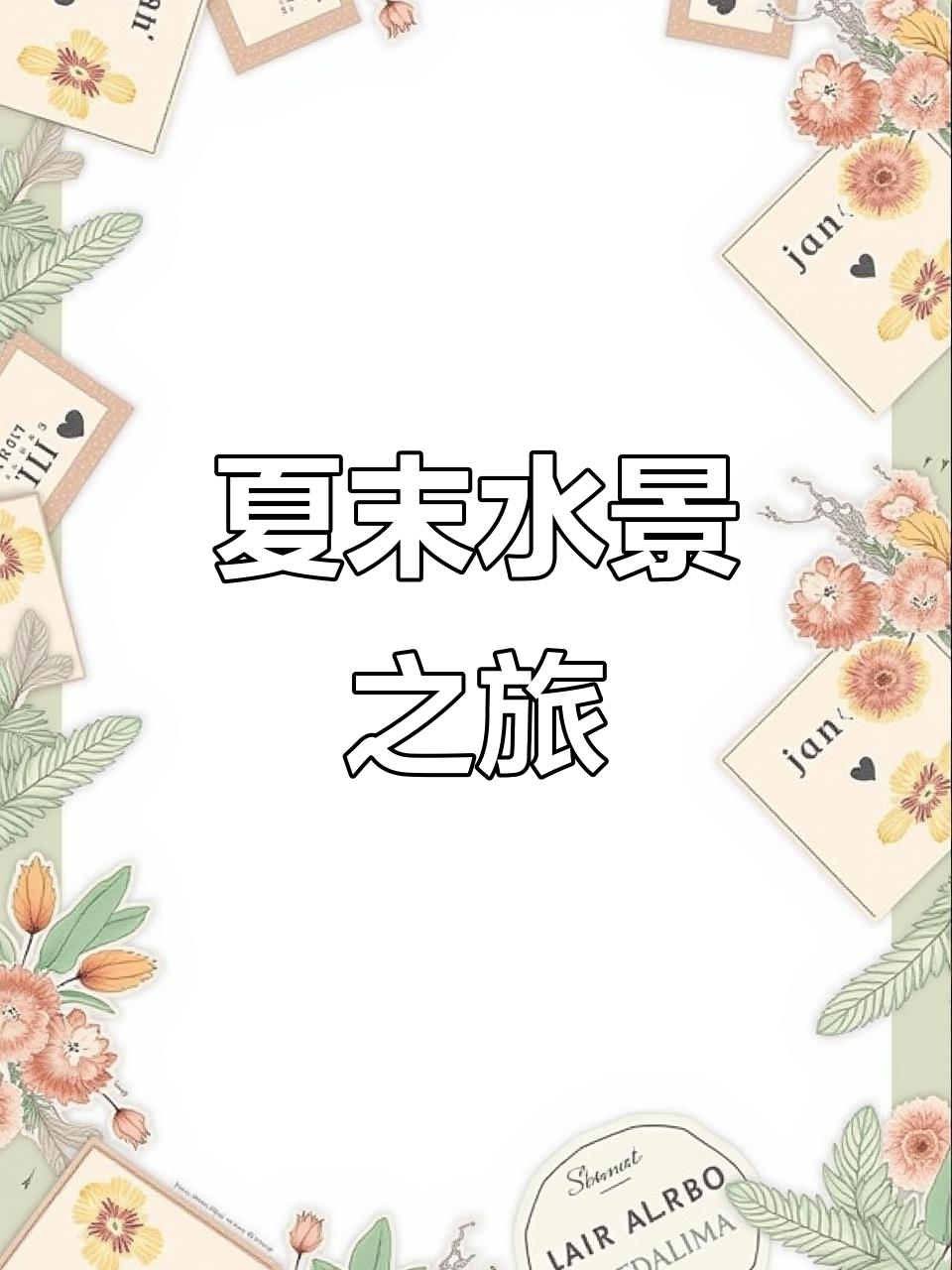 夏日尾声,探秘静谧水景,值得一游的隐秘之地