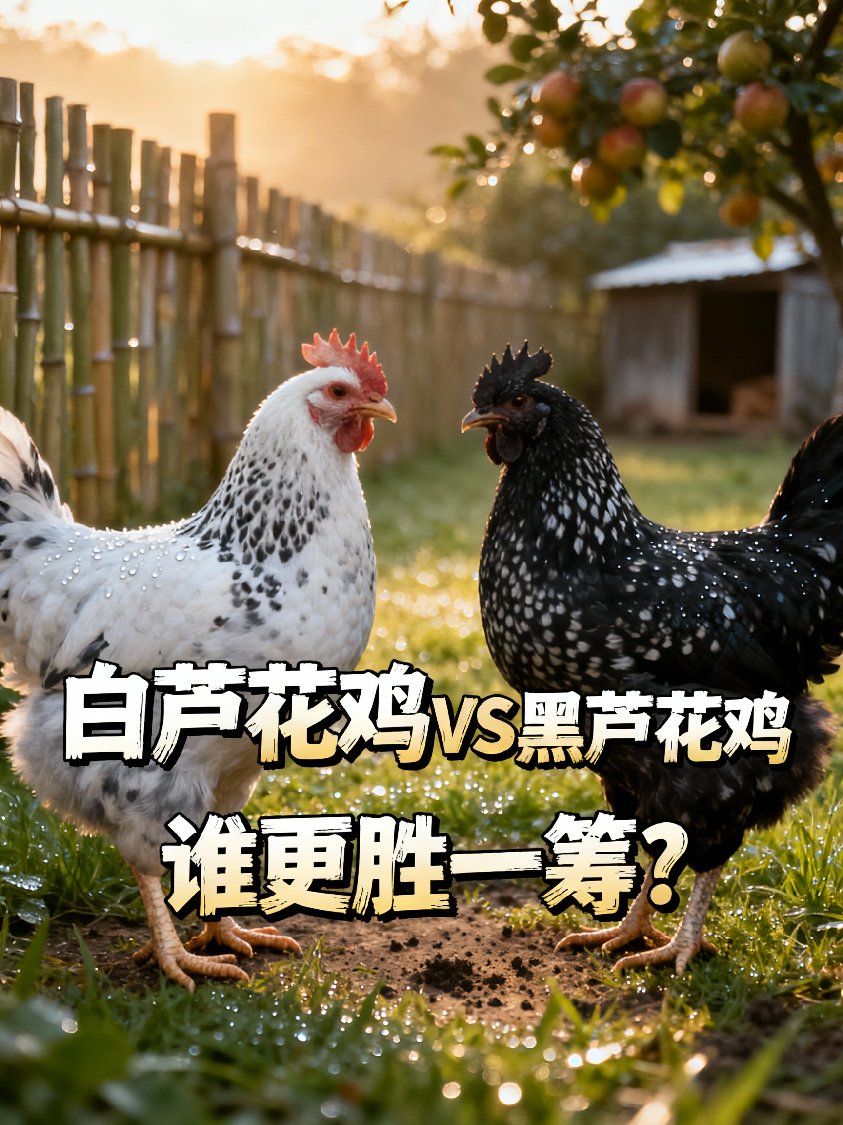 白芦花鸡和黑芦花鸡谁更胜一筹?