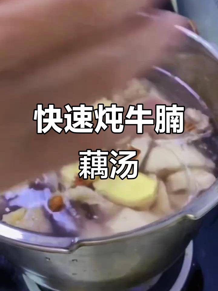 30分钟炖出软烂牛腩藕汤，莲藕润生宝秋藕最养人