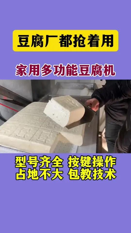 家用豆腐坊都在用的全自动豆腐机,一人轻松在家做豆腐,浆渣自动分离,蒸汽煮浆 