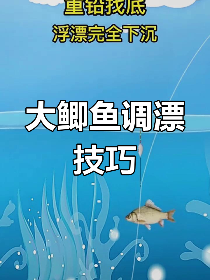 野钓大鲫鱼调漂技巧,掌握这四步轻松钓鱼