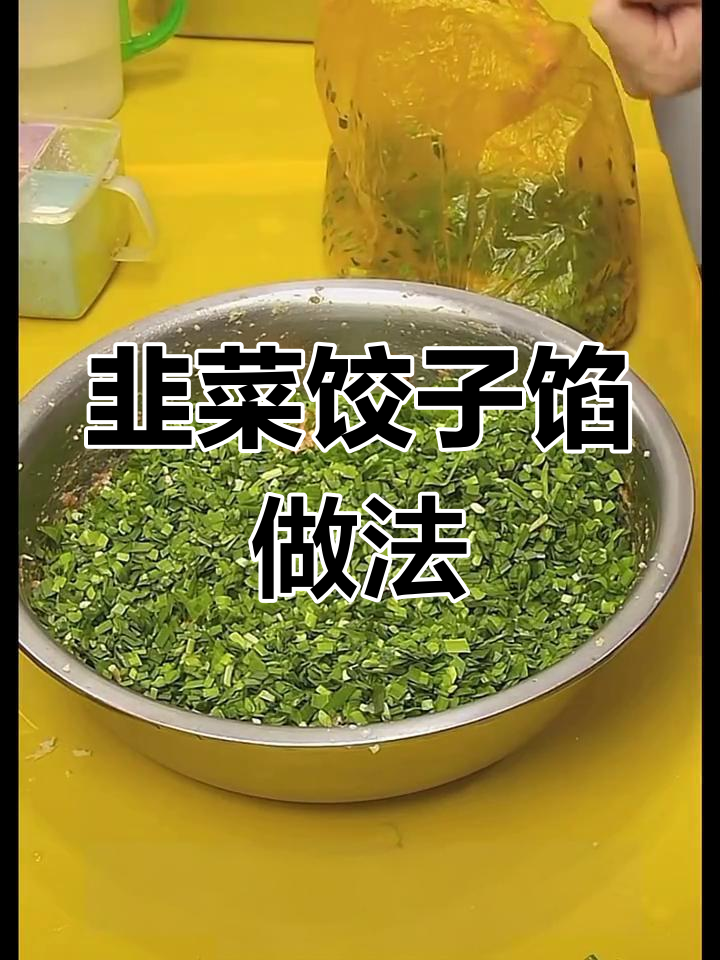 韭菜猪肉水饺的完美搭配,葱姜不要放!