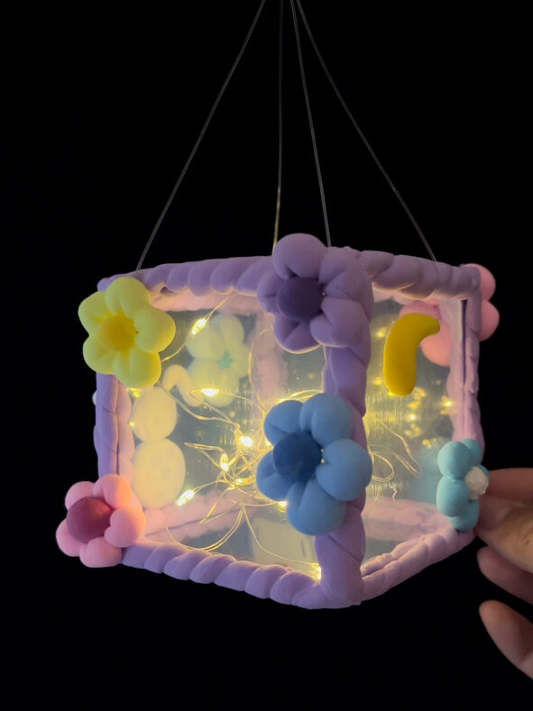 蛋糕盒子做小灯笼