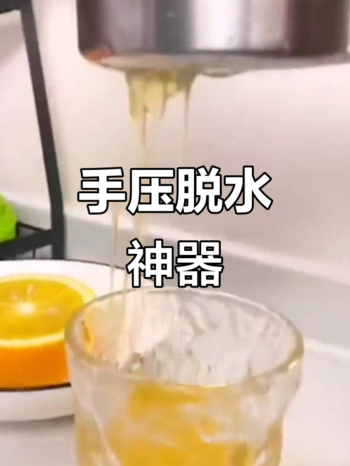 厨房必备,不锈钢手动压水器,蔬菜饺子馅脱水神器