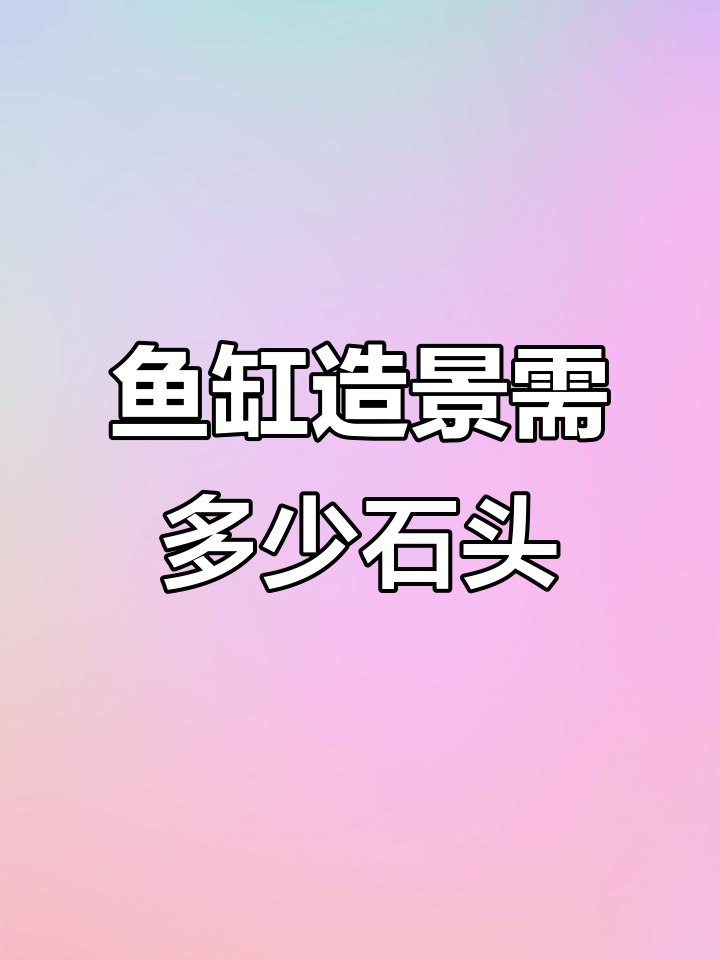 鱼缸造景石头用量大揭秘，青龙石如何搭配更美观