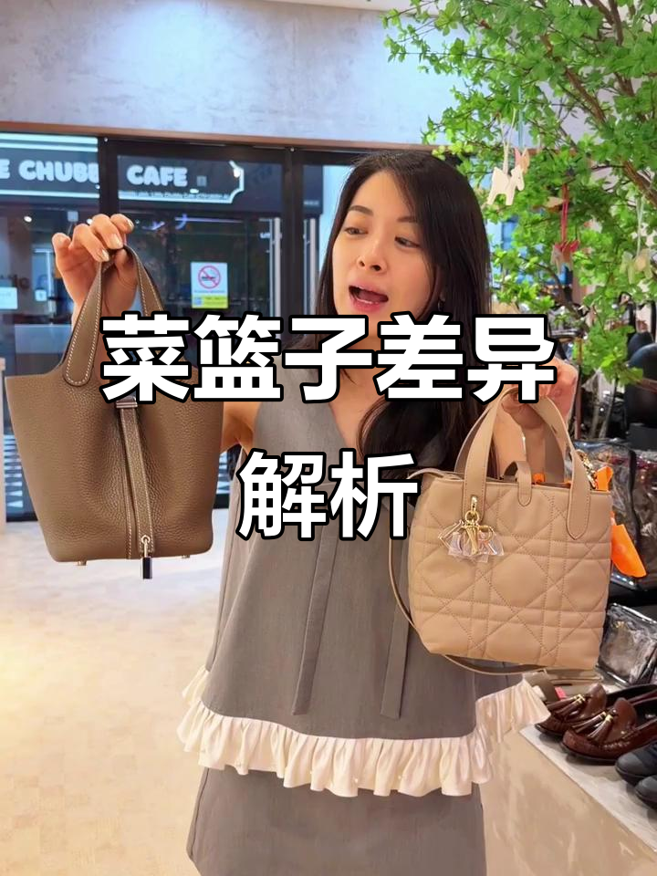 爱马仕与迪奥菜篮子对比,颜值各异但容量相近