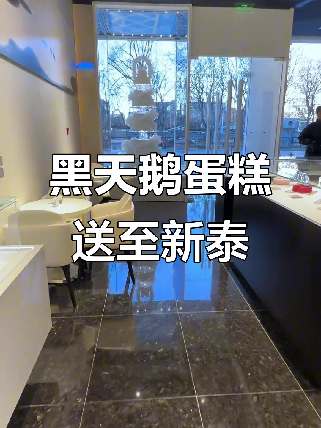 4000块黑天鹅蛋糕,从北京坐高铁送到山东新泰市