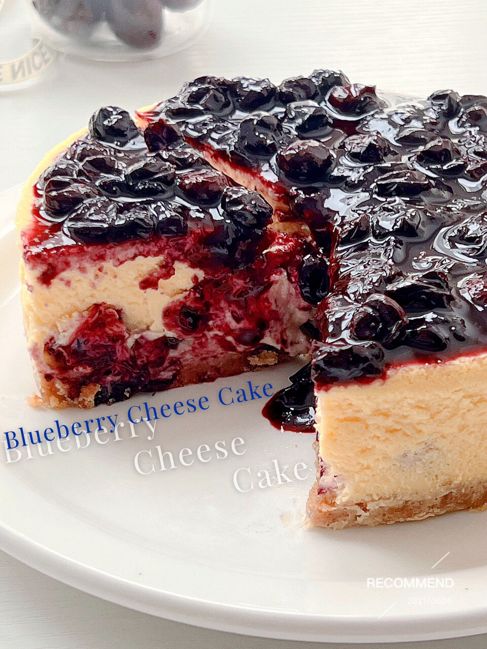 新年甜品系列爆浆蓝莓芝士蛋糕|视频版