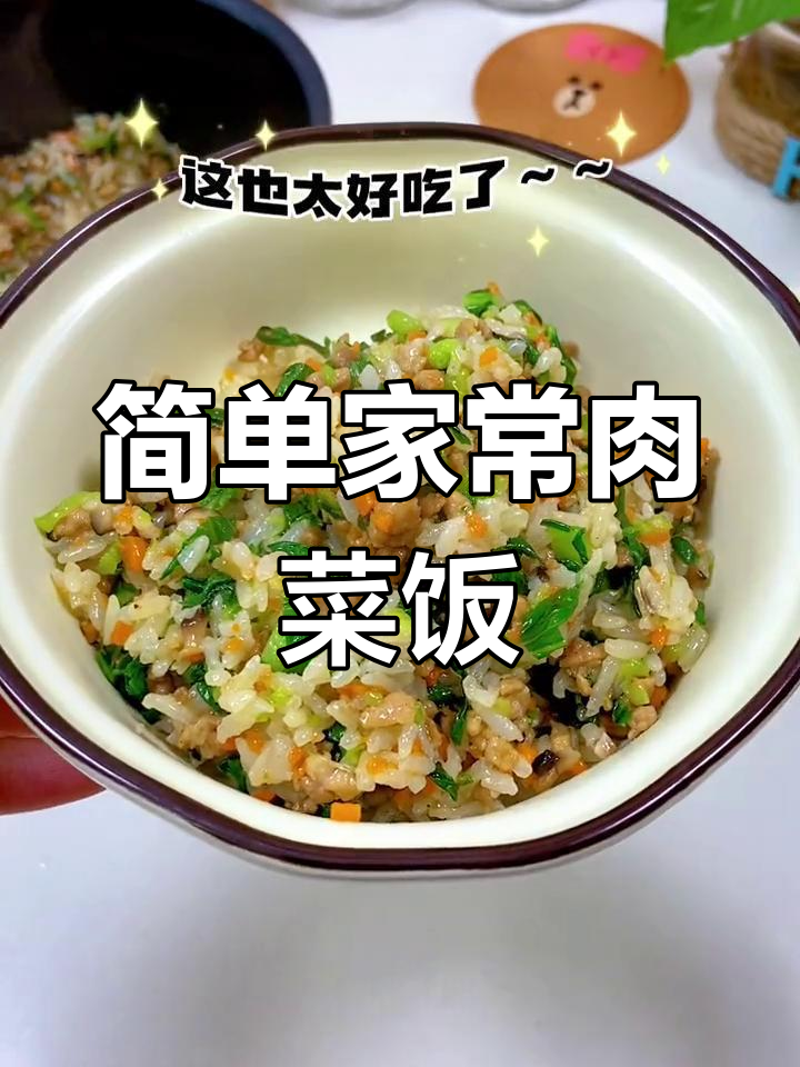一锅出营养美味,儿童最爱吃的肉菜饭