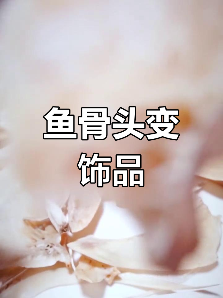 用鱼骨头做装饰,创意无限