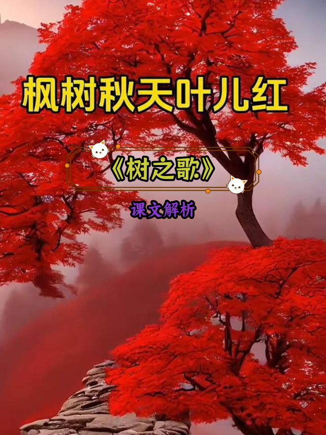 不同地域的树木种类与特点,孩子们轻松背诵《树之歌》