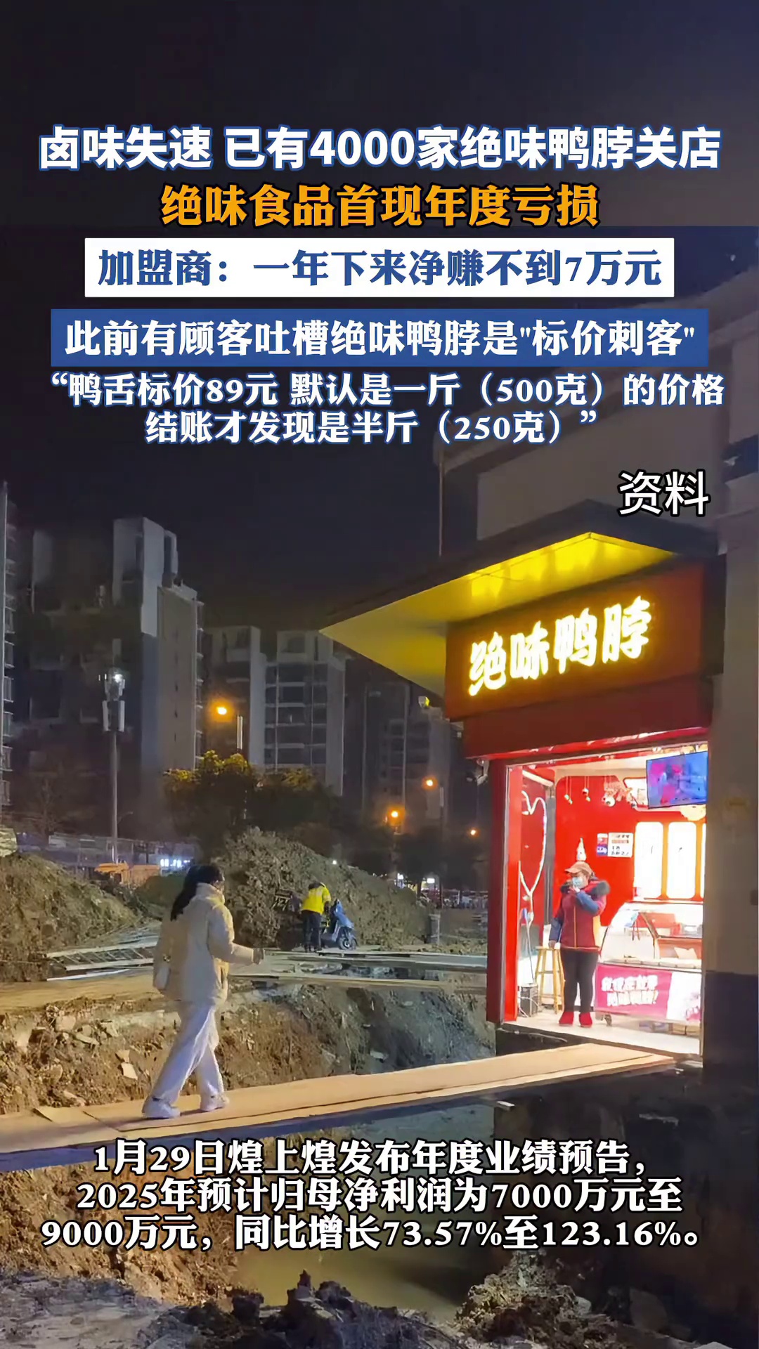卤味失速，已有4000家绝味鸭脖倒下，有门店一年下来净赚不到7万元
