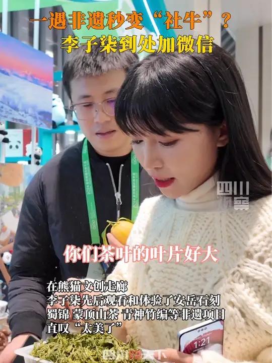 李子柒到处加微信?11月26日,成都。2024全球熊猫伙伴大会,安岳石刻、蜀锦、蒙顶山茶,