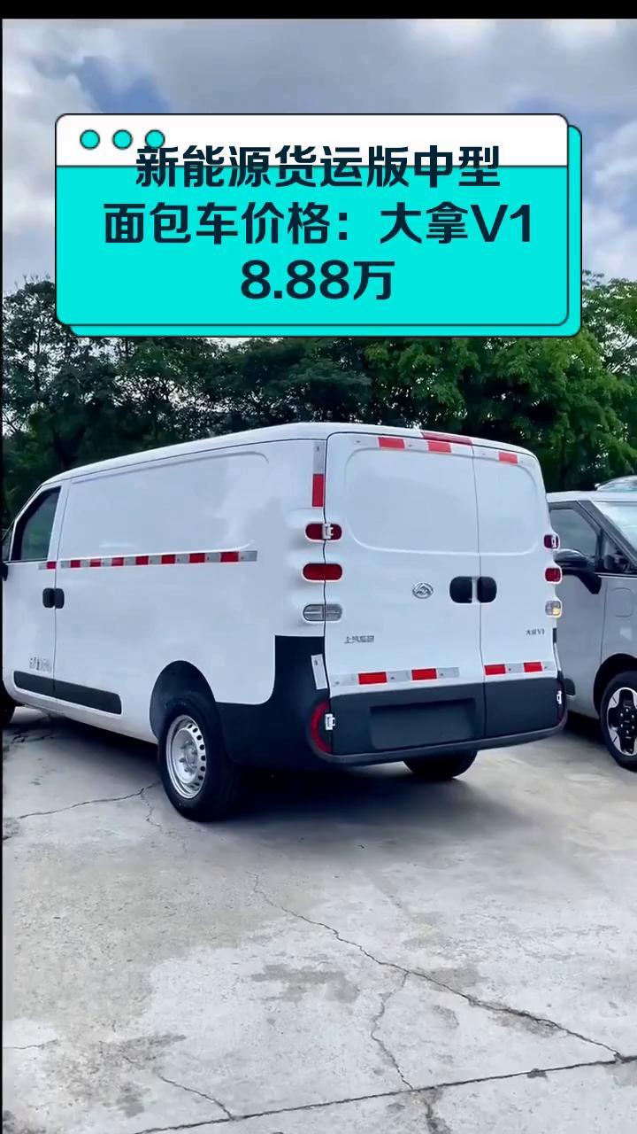 新能源货运版中型面包车价格:大拿V1 8.88万