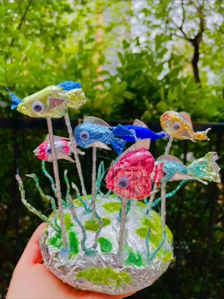 创意锡纸《游鱼》