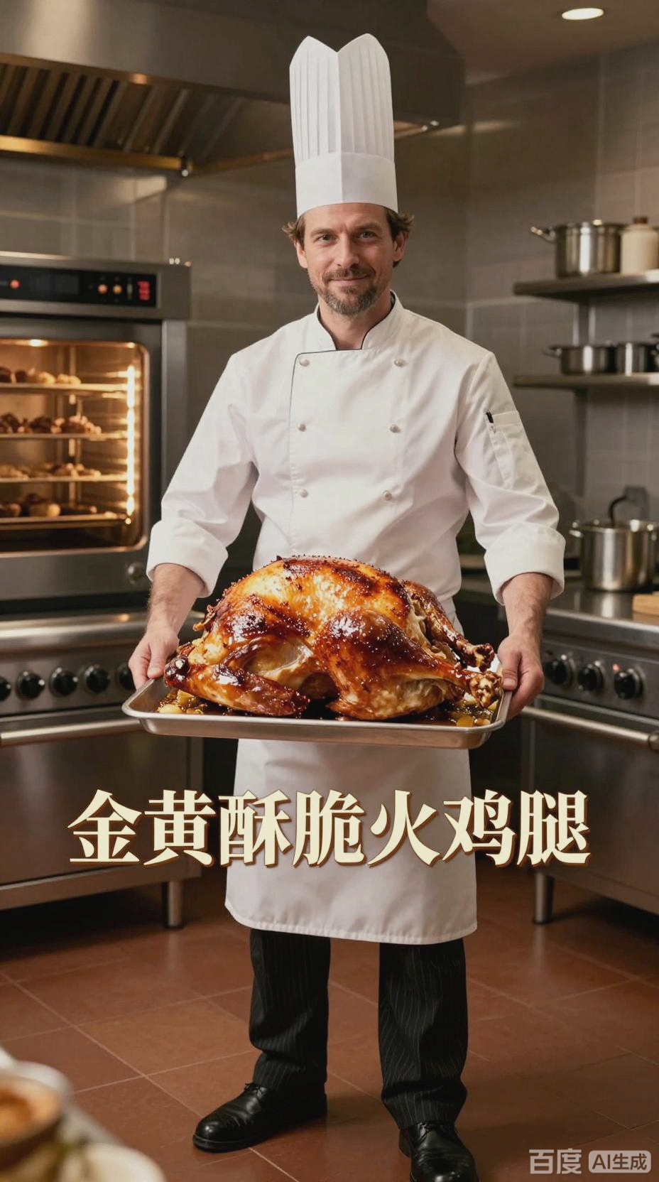 金黄酥脆火鸡腿，婚宴佳肴之选