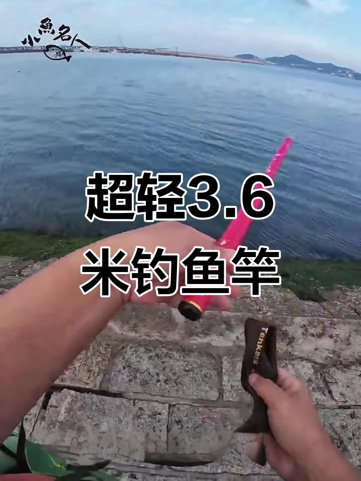 超轻3.6米鱼杆海边测试,钓小鱼效果惊人
