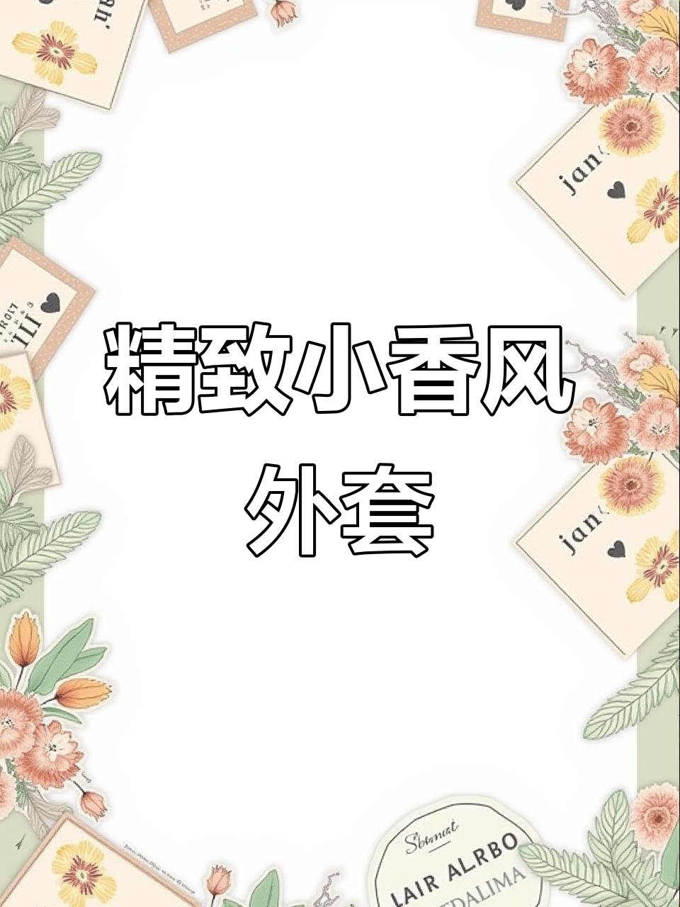 小香风外套搭配黑色鱼尾裙,优雅又显瘦!