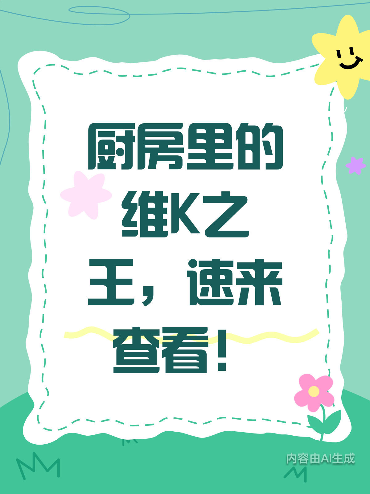 维K藏在哪?厨房食材大揭秘!