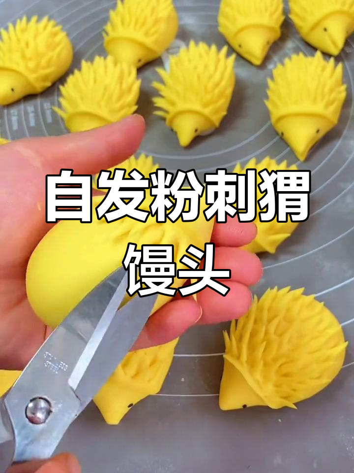 用自发粉做刺猬馒头,简单又美味