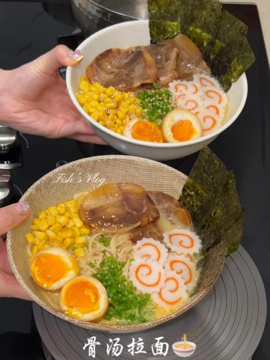 二人食|家庭版骨汤拉面汤底鲜美又好吃