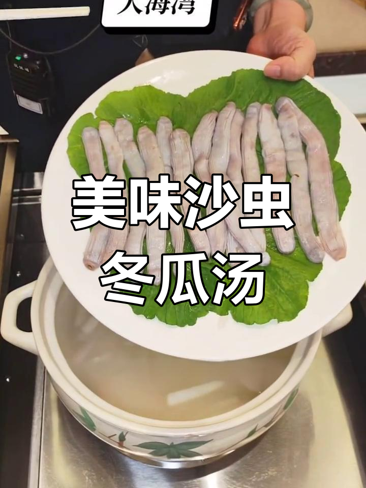 新鲜沙虫冬瓜汤,火候控制是关键