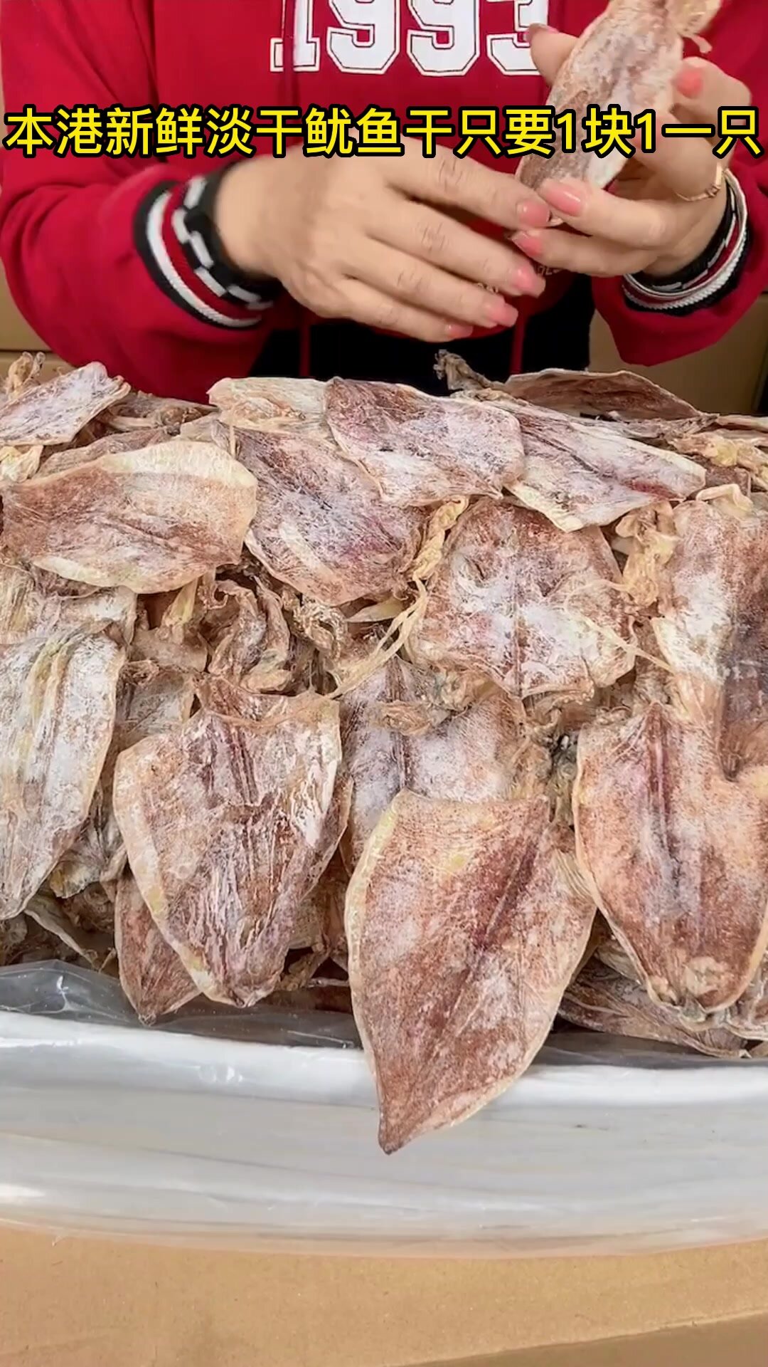 本港新鲜鱿鱼干只要1块1一只