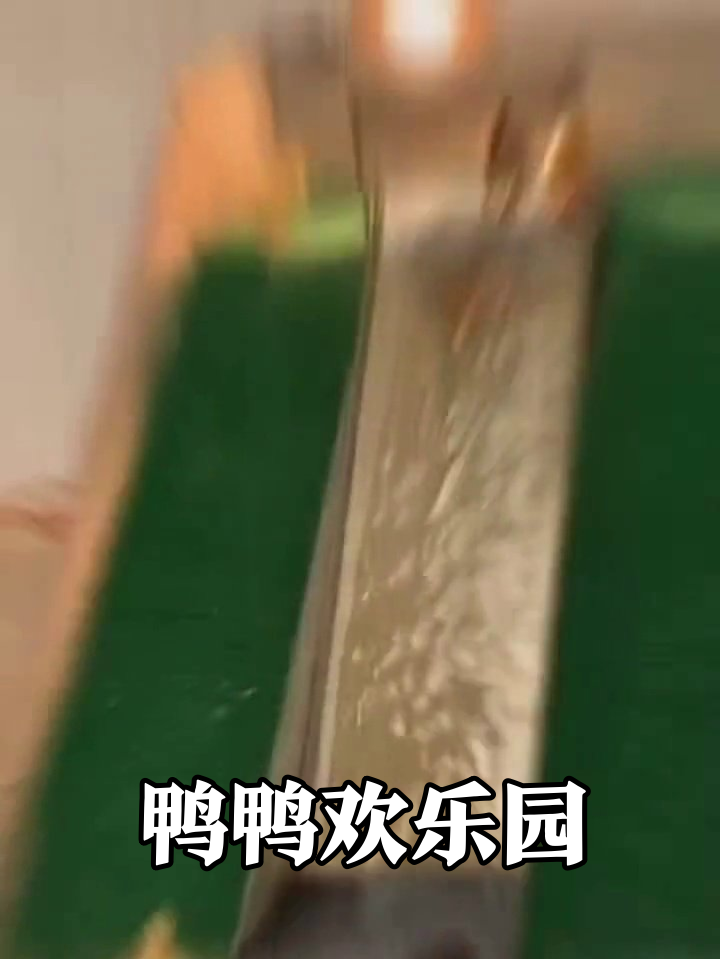 小鸭子滑梯赛+大白鸭跳水,萌到心化!