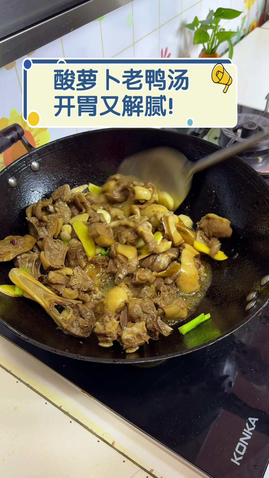 酸萝卜老鸭汤，开胃又解腻！