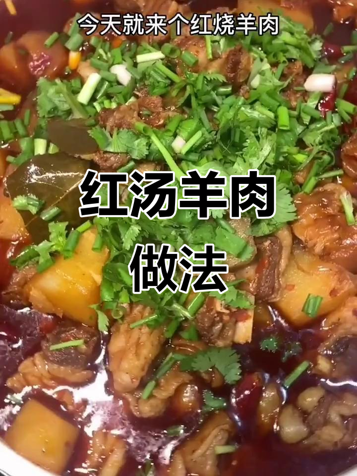 快手教你做红汤羊肉,粉条搭配更美味