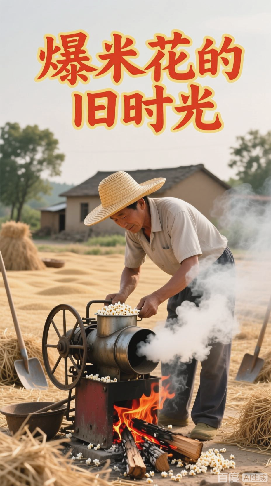 七十年代农村爆米花记忆