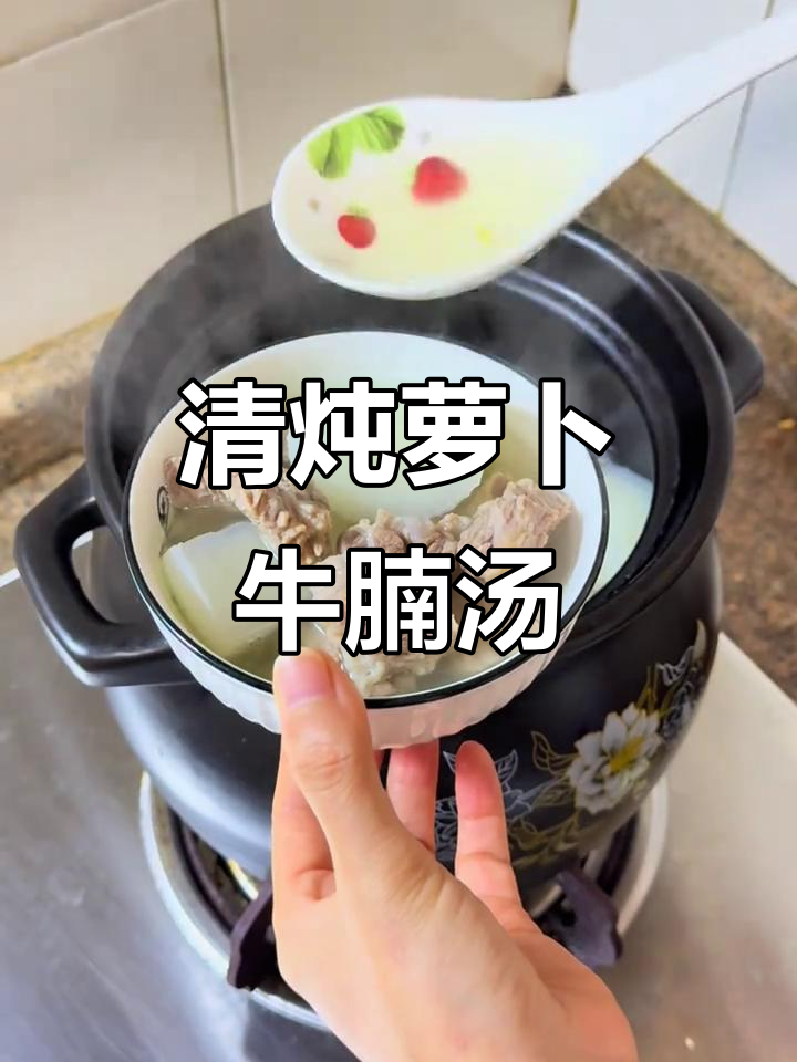 广东经典萝卜炖牛腩汤，暖心又美味