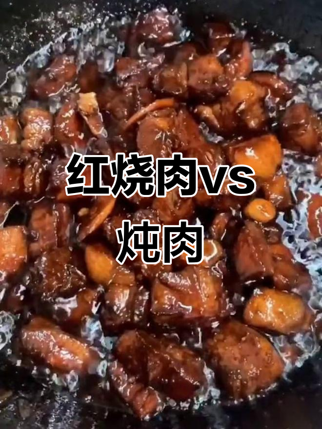 红烧肉与炖肉的差别,做法和口感全解析