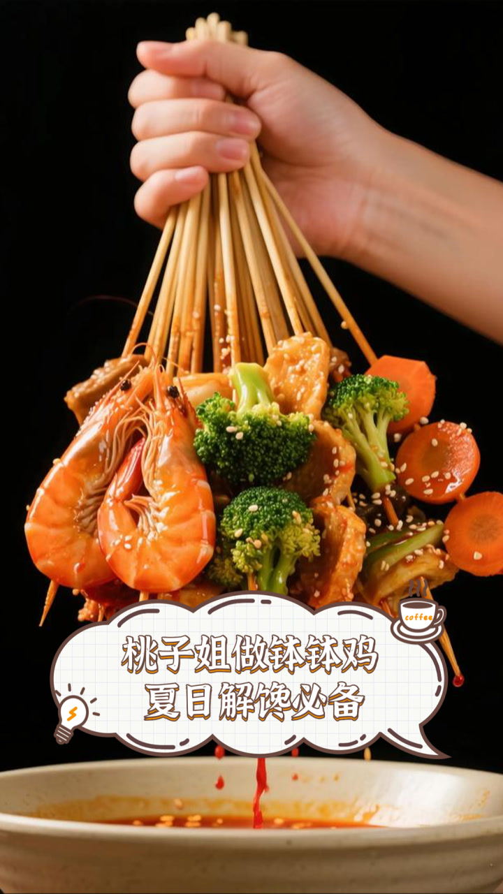 桃子姐做钵钵鸡，夏日解馋必备