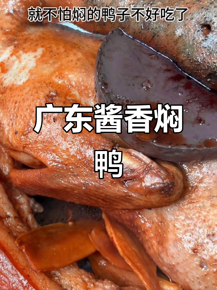 广东酱香焖鸭,香气扑鼻,过年必备美味佳肴
