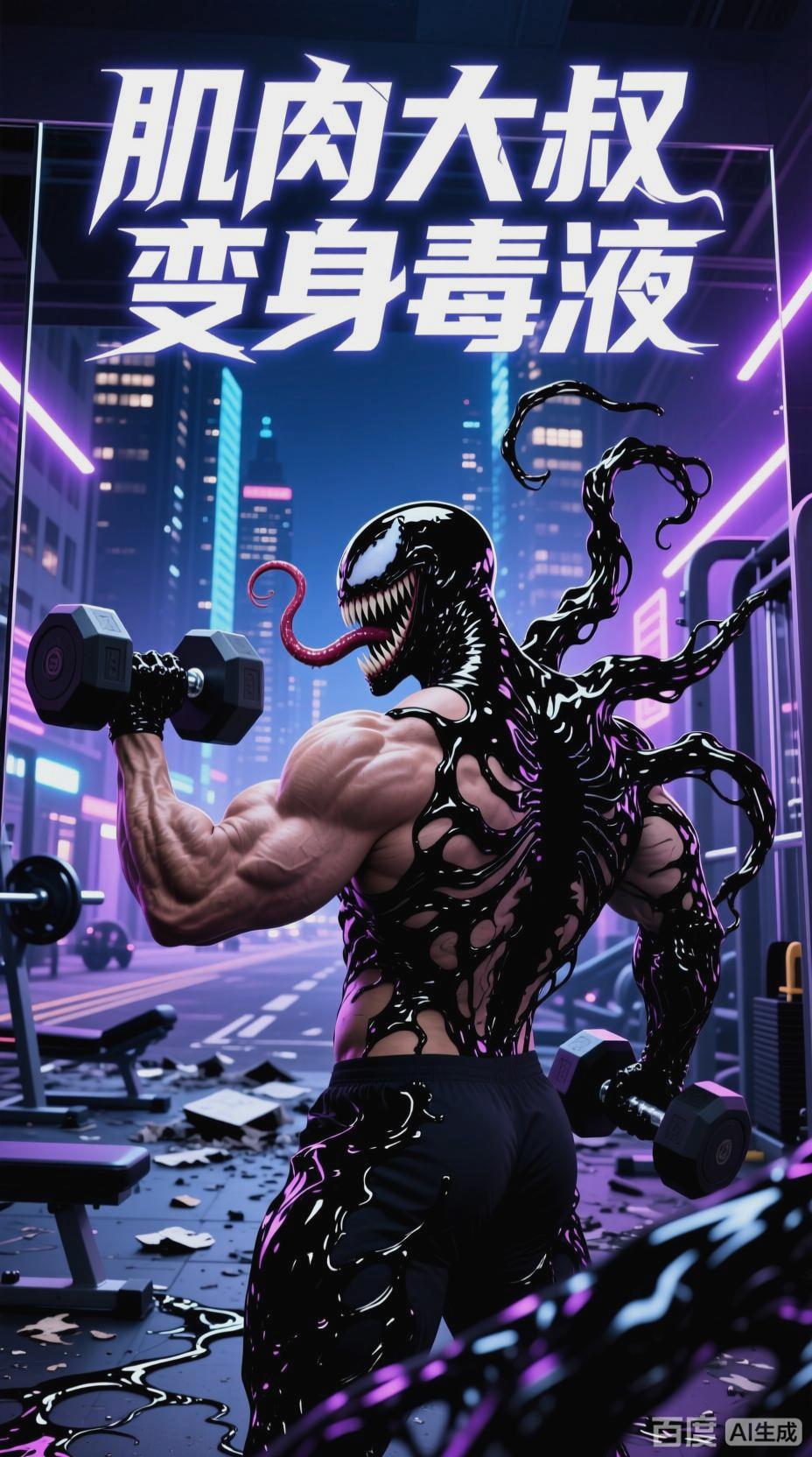 肌肉大叔变身毒液奇遇