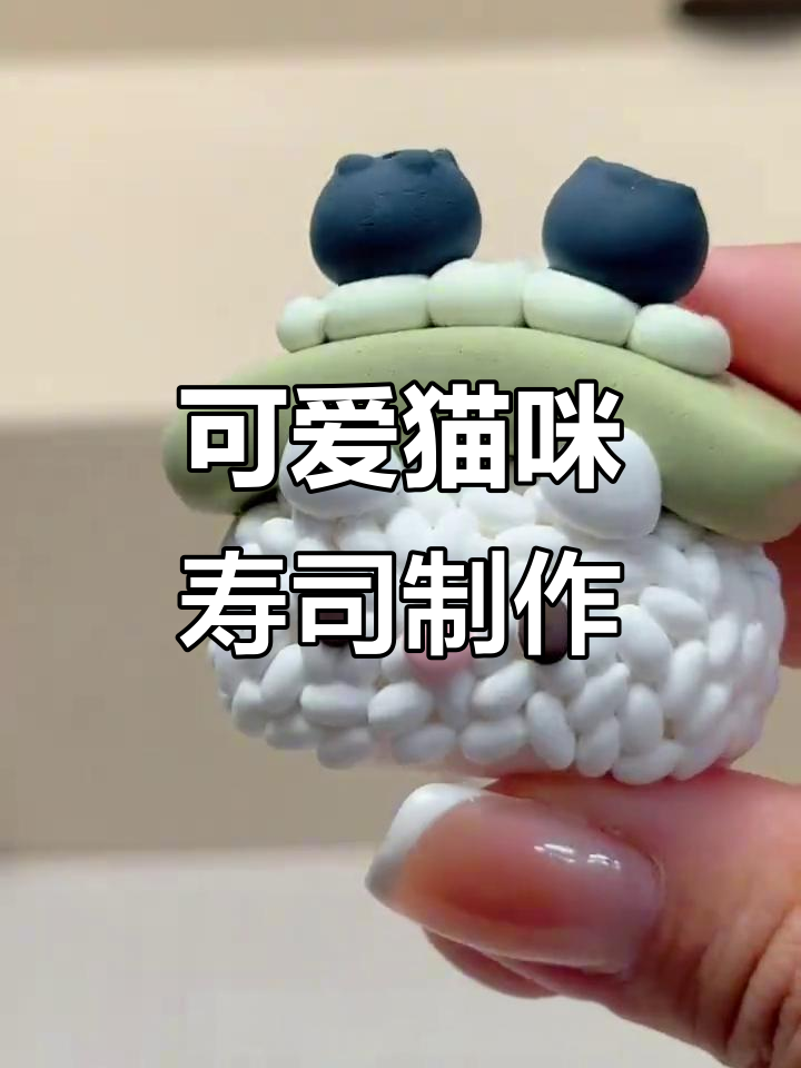 超轻粘土猫猫寿司大挑战,六款超美味造型教程