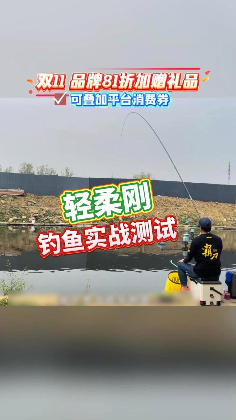 轻柔刚实战测试展示，双11活动来袭，这个价格直接带走一只 钓鱼王轻柔刚 鲫鲤综合竿 综合鱼