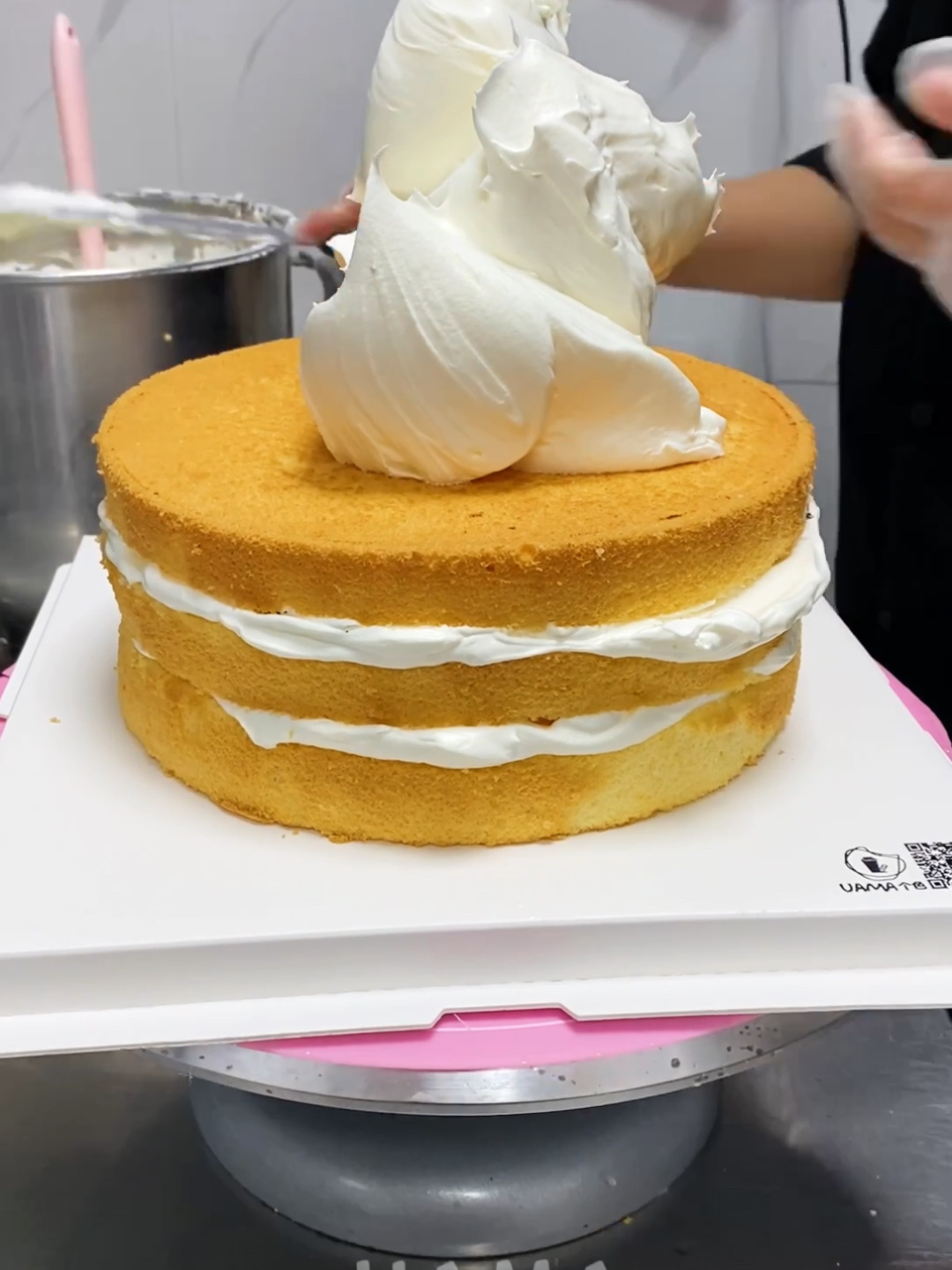 一个8英寸蛋糕的制作全过程