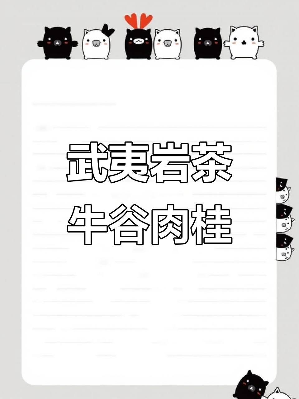 武夷山岩茶:牛谷肉桂的独特魅力