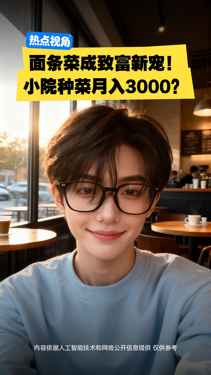 面条菜成致富新宠！小院种菜月入3000？