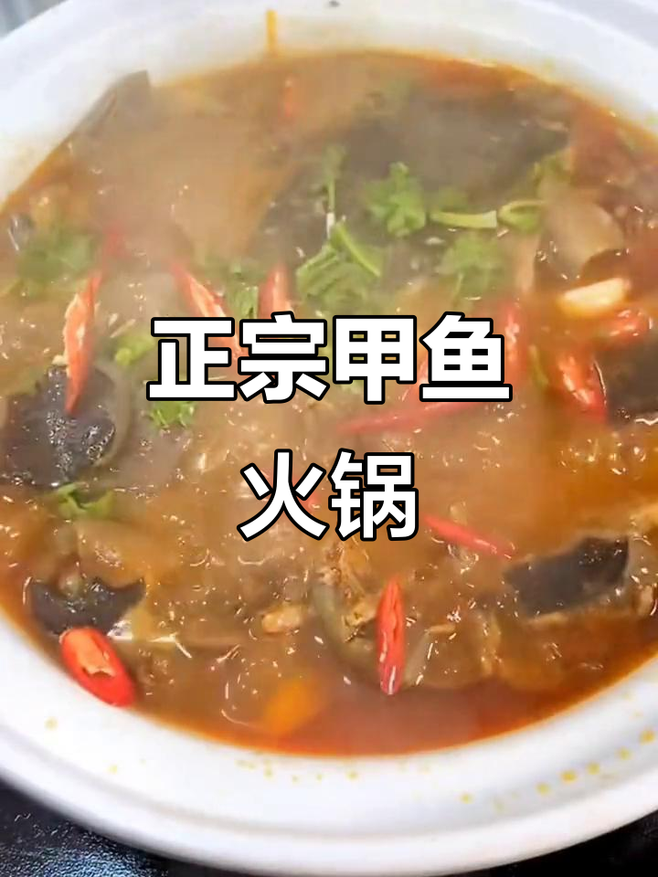 湖北荆州甲鱼火锅,炖出满满滋补美味