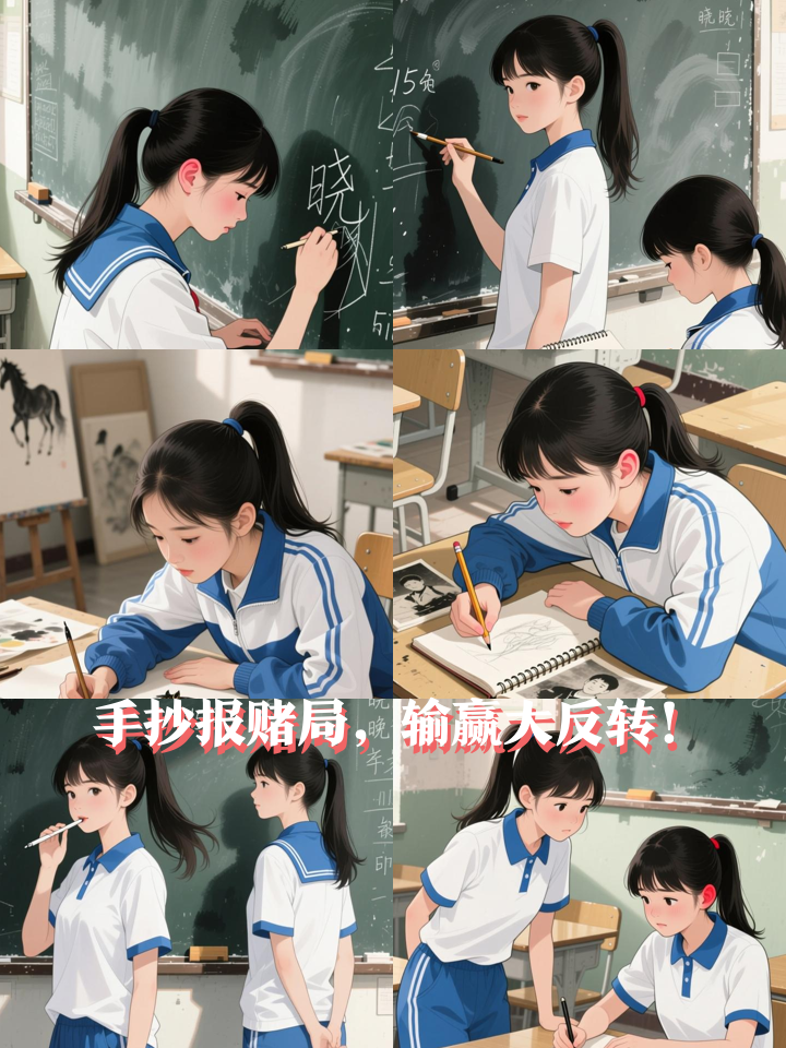 元旦手抄报PK赌奶茶，谁料输赢藏真心！