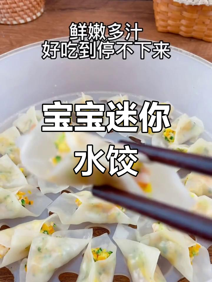 宝宝版小饺子,鲜嫩多汁一口气吃六十六个
