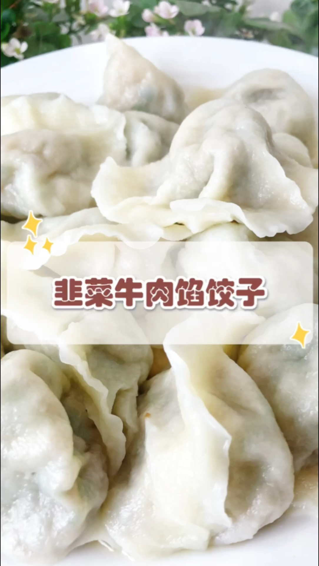 婆婆牌韭菜牛肉馅饺子香炸了